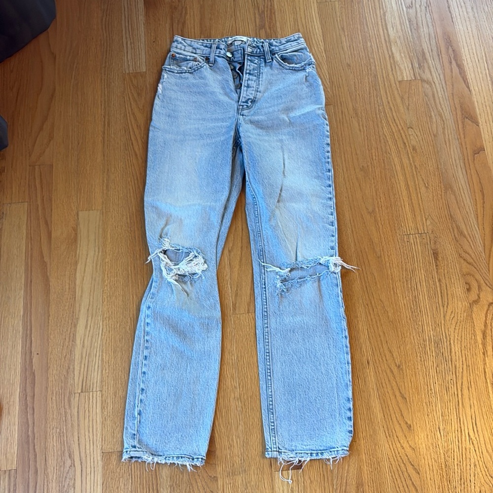 Abercrombie the dad high rise 25 , size 0